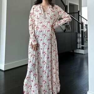 emporio sirenuse Floral long maxi dress cover up size 46